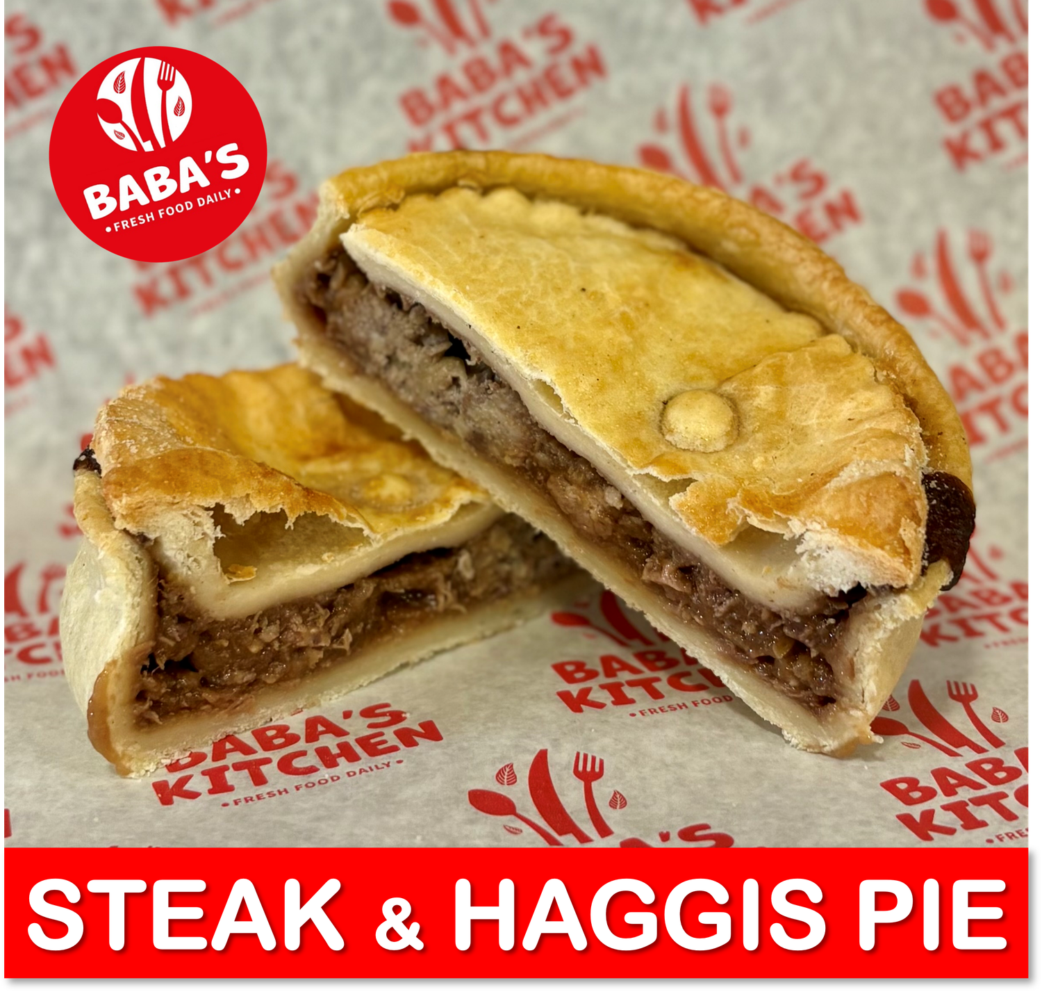 NEW Steak &amp; Haggis Pie