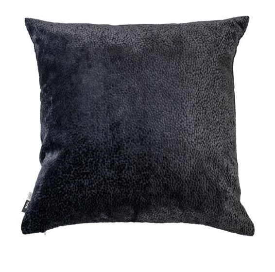 Malini Bingham Cut Velvet Cushion In Black