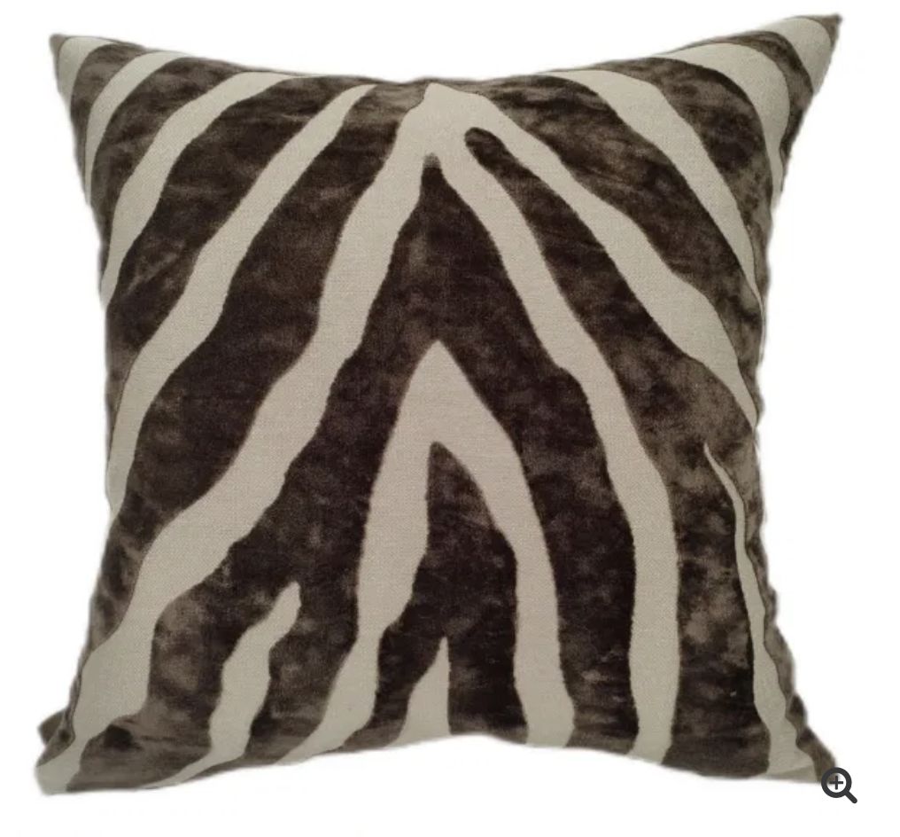 Malini Paul Moneypenny Zebedeedodah Cushion in Chocolate