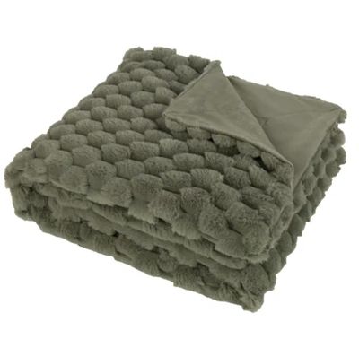 Sage Green Sculpted Throw
