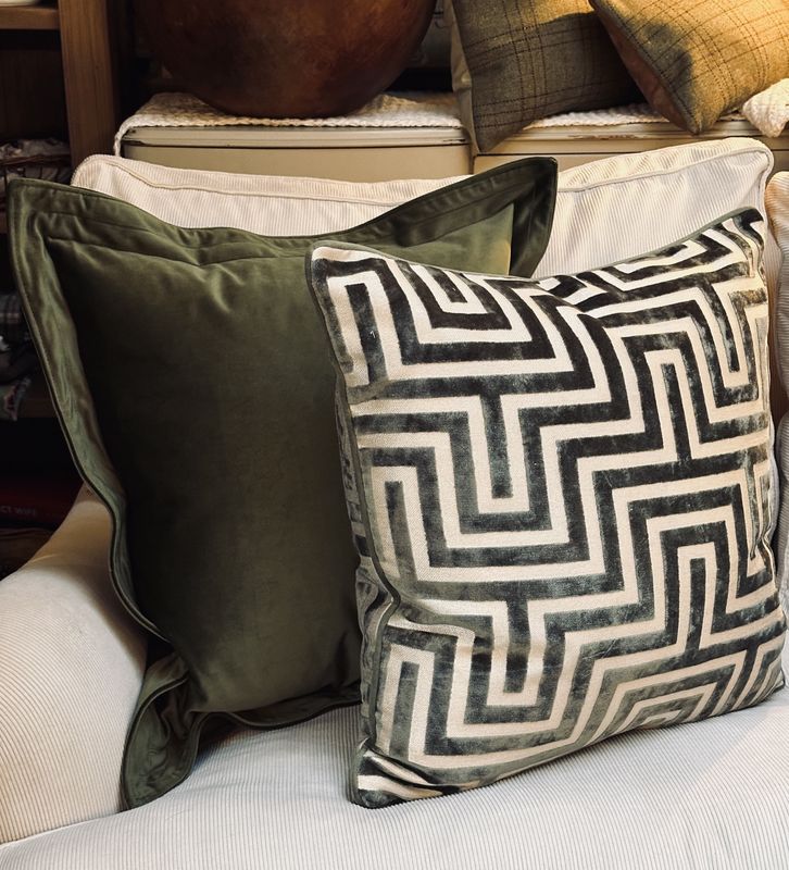 Malini Paul Moneypenny Amazing Cushion in Sage