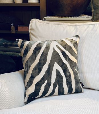 Malini Paul Moneypenny Zebedeedodah Cushion in Sage