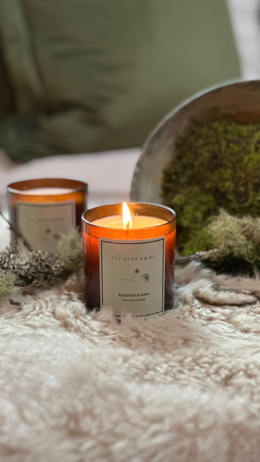 Bergamot &amp; Birch Hideaway Candle
