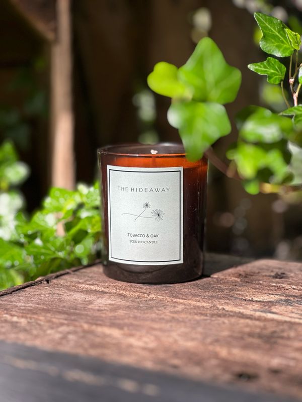 Tobacco &amp; Oak Hideaway Candle