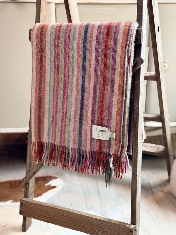 Santa Cruz Stripe Merino Throw - Bronte by Moon