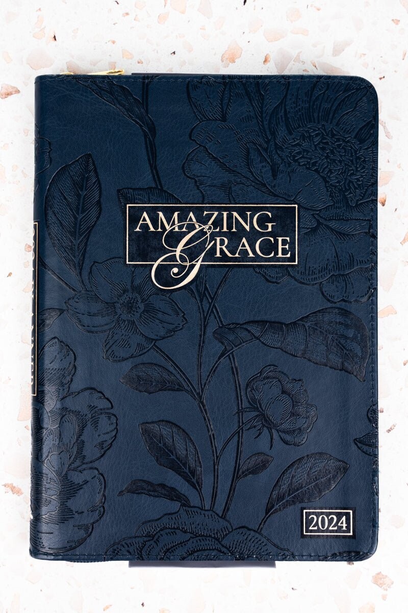 2024 Planner Blue With Amazing Grace