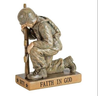 Called To Pray Soldier Figurine