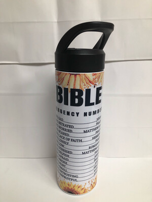 Bible Emergency Numbers Tumbler