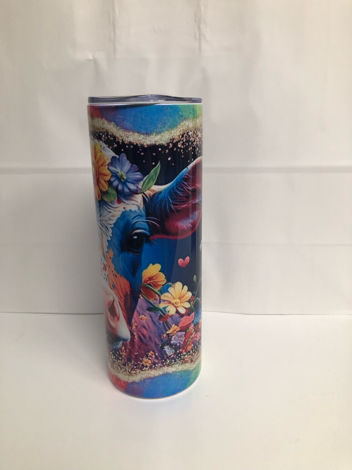 Cow / Flowers Tumbler