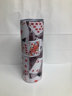 3 D Playing Cards Tumbler