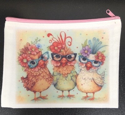 Canvas Makeup/Purse Bag