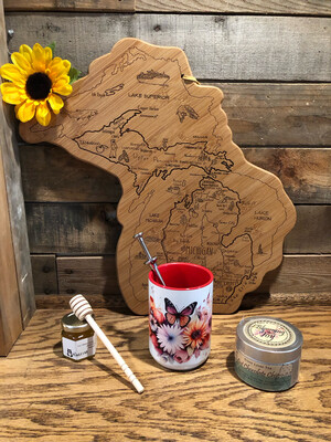 15 oz Coffee Mug floral wrap