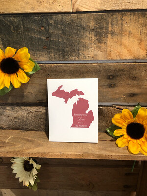 Sending You Love From The Mitten - Burgundy