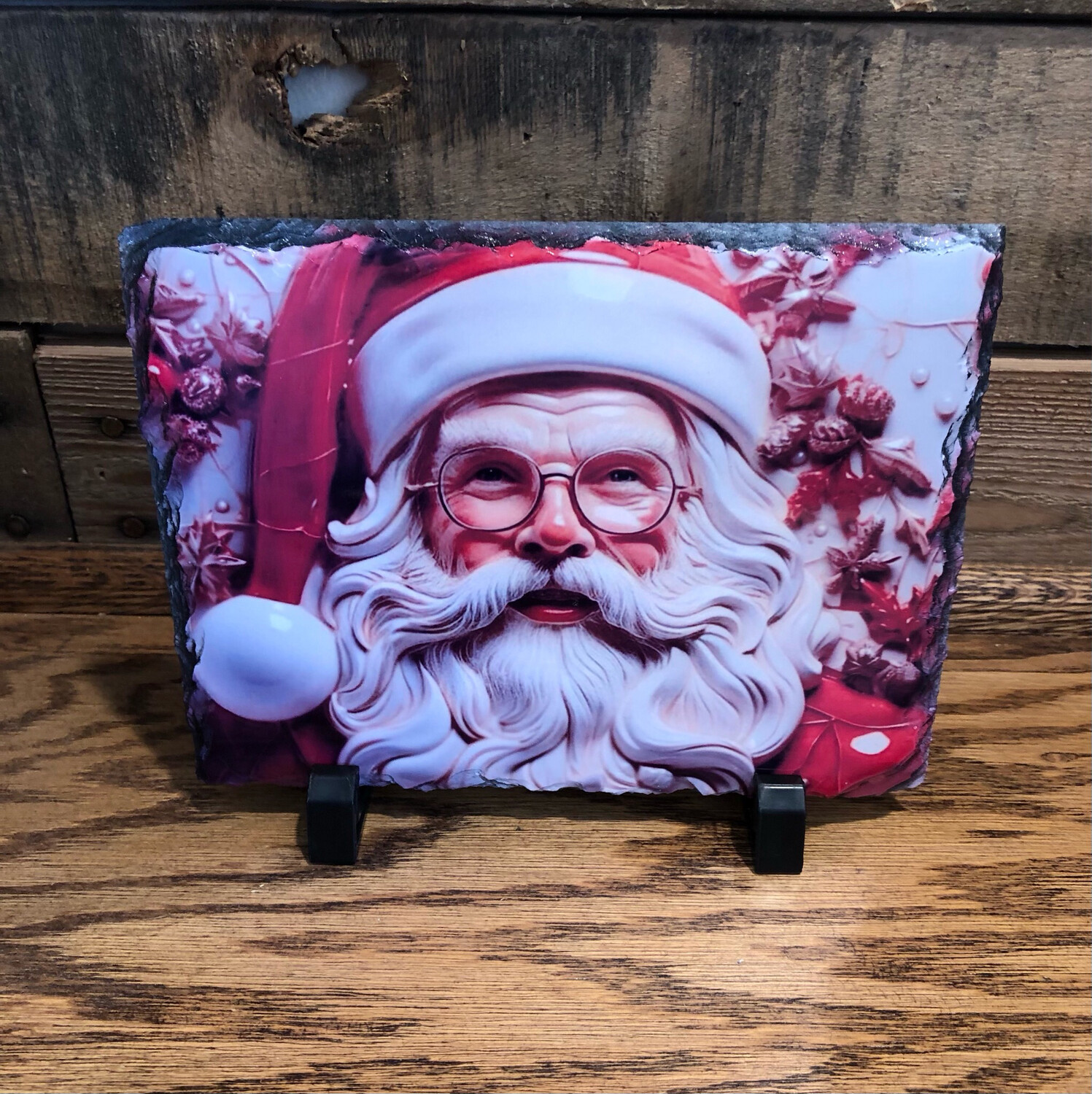 3 D Santa Slate