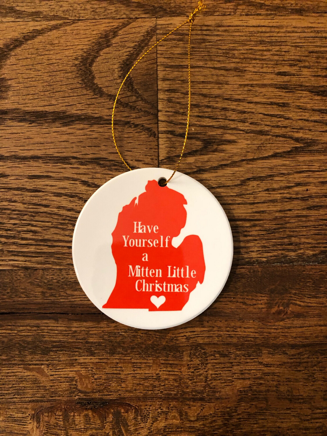 Ceramic Ornament - Have Yourself A Mitten