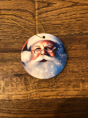 Ceramic Ornament - Sparkling Santa