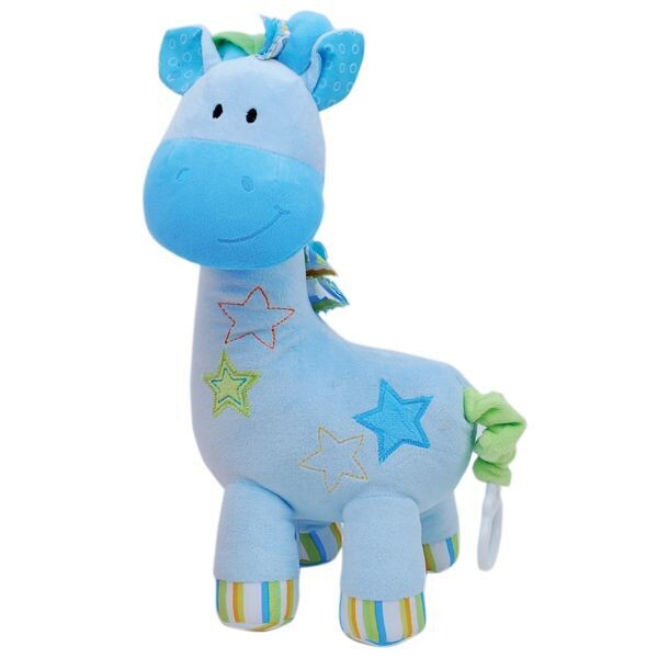 Pull-String Musical Giraffe - Blue