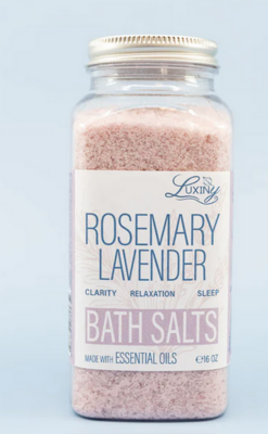 Rosemary Lavender Essential Oil Bath Salts.