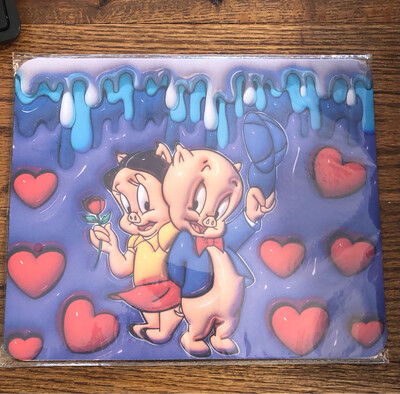 Hearts / Pigs Mousepad