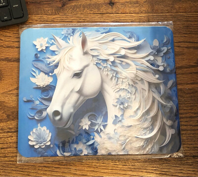 White Horse Mousepad