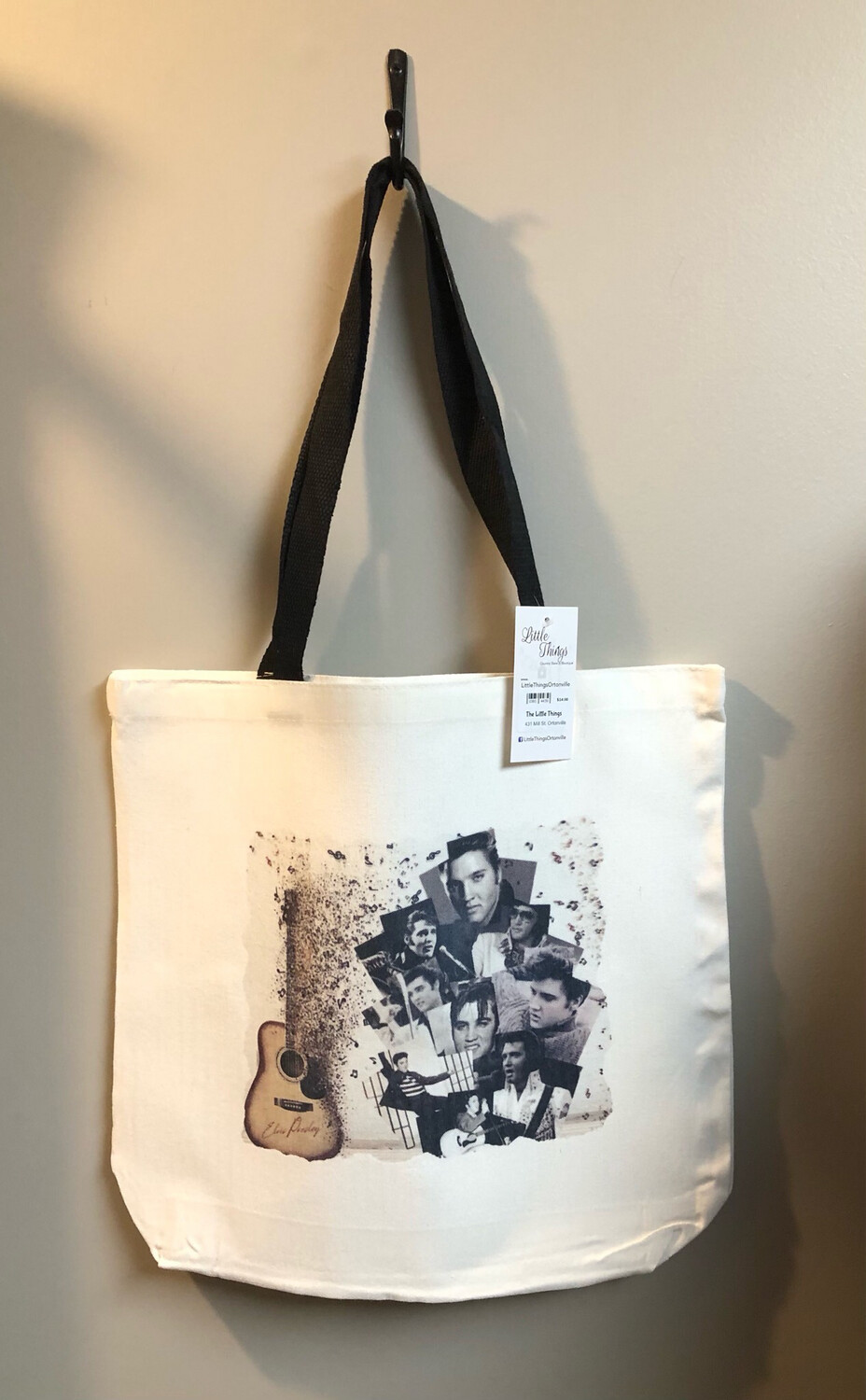 Elvis Canvas Tote Bag