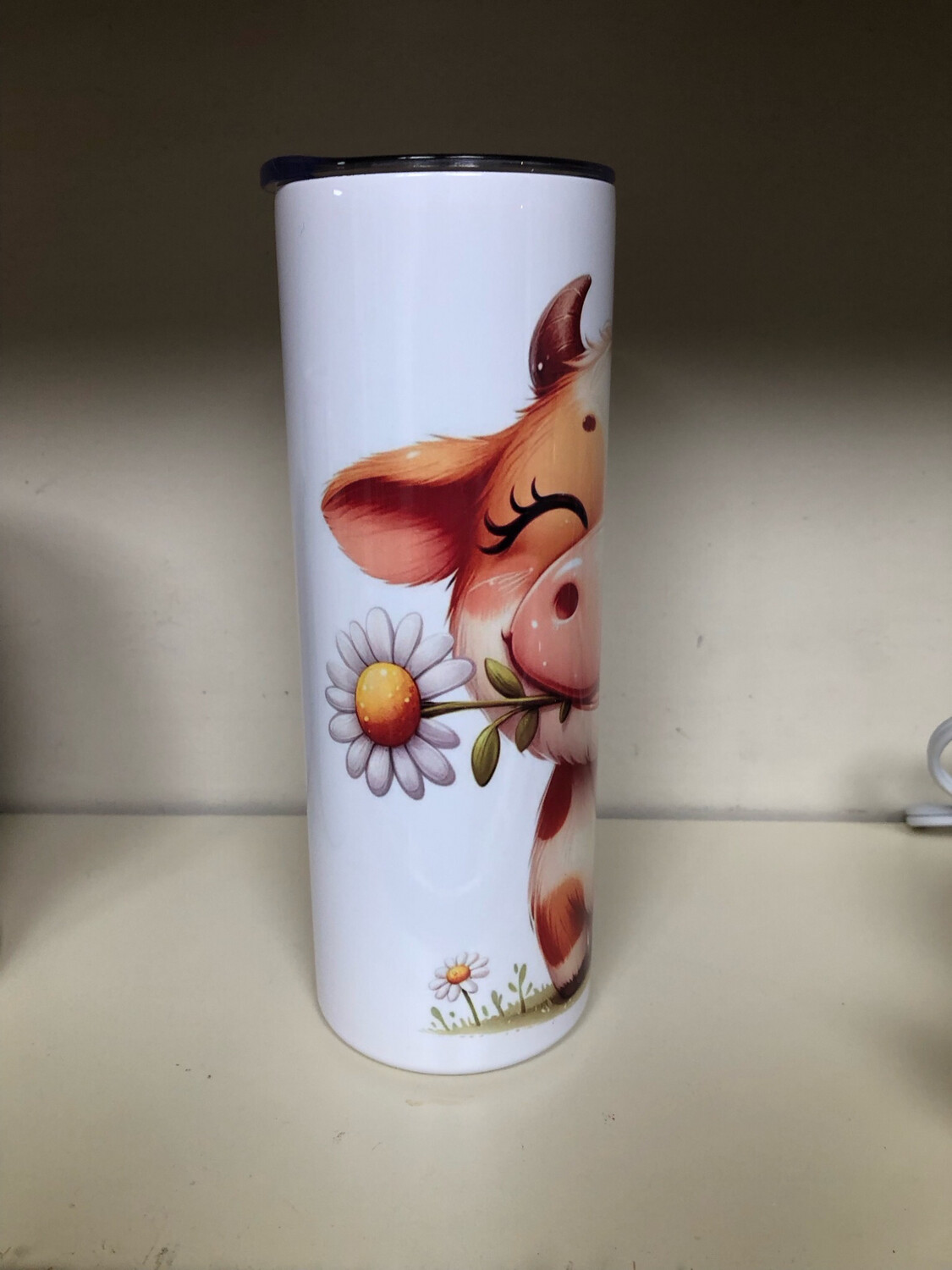 Cartoon Highland Cow Tumbler