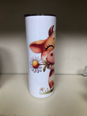 Cartoon Highland Cow Tumbler