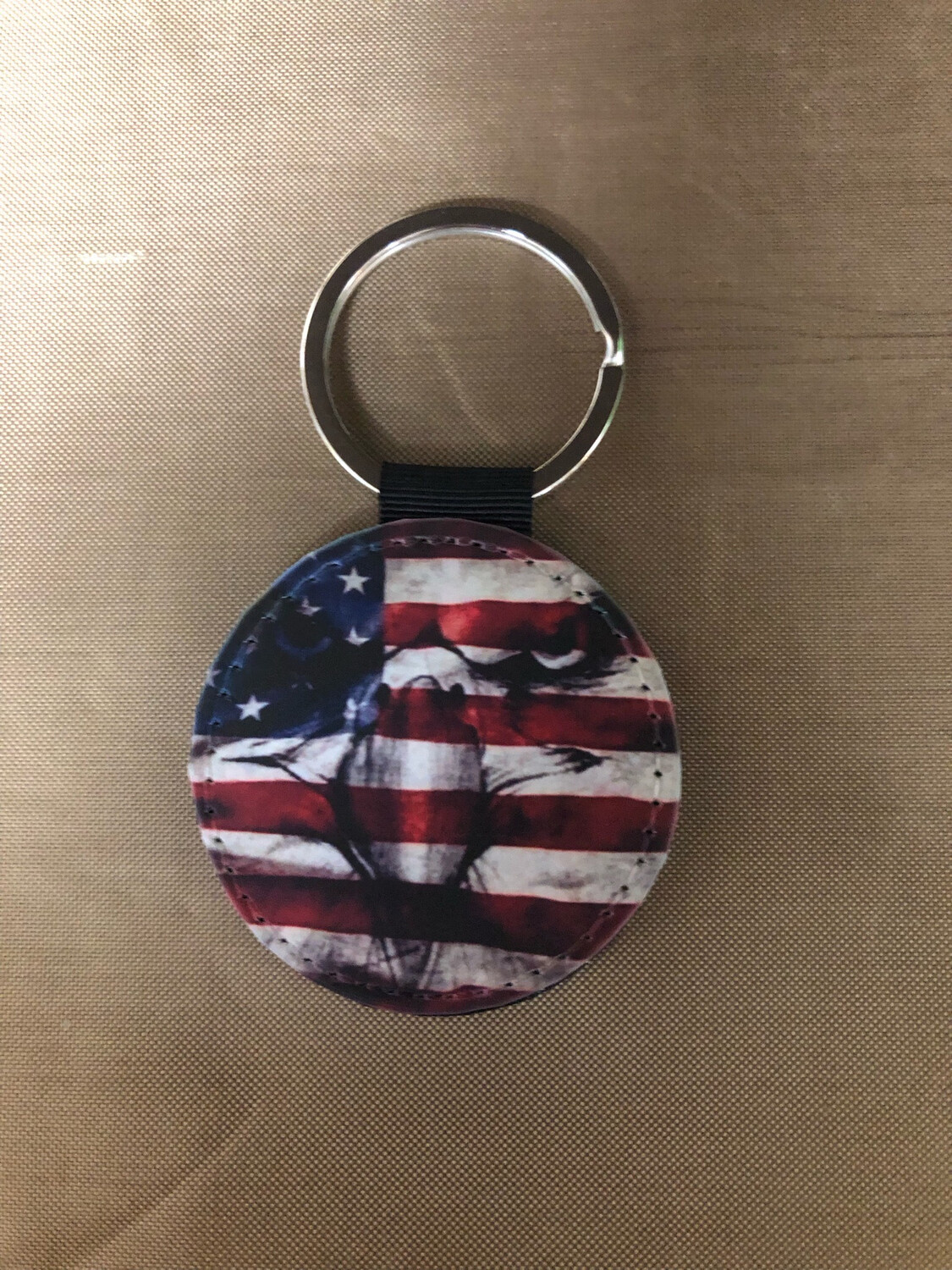 Round Keychain - Flag / Eagle