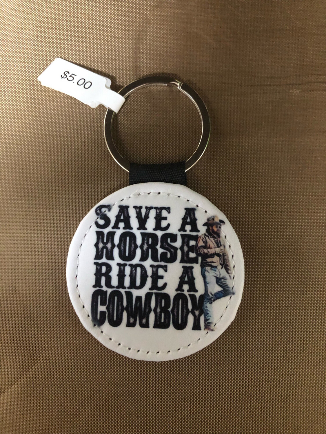 Round Keychain - Ride A Cowboy Rip