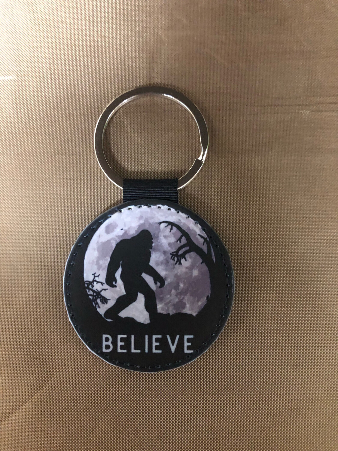 Round Keychain - Bigfoot