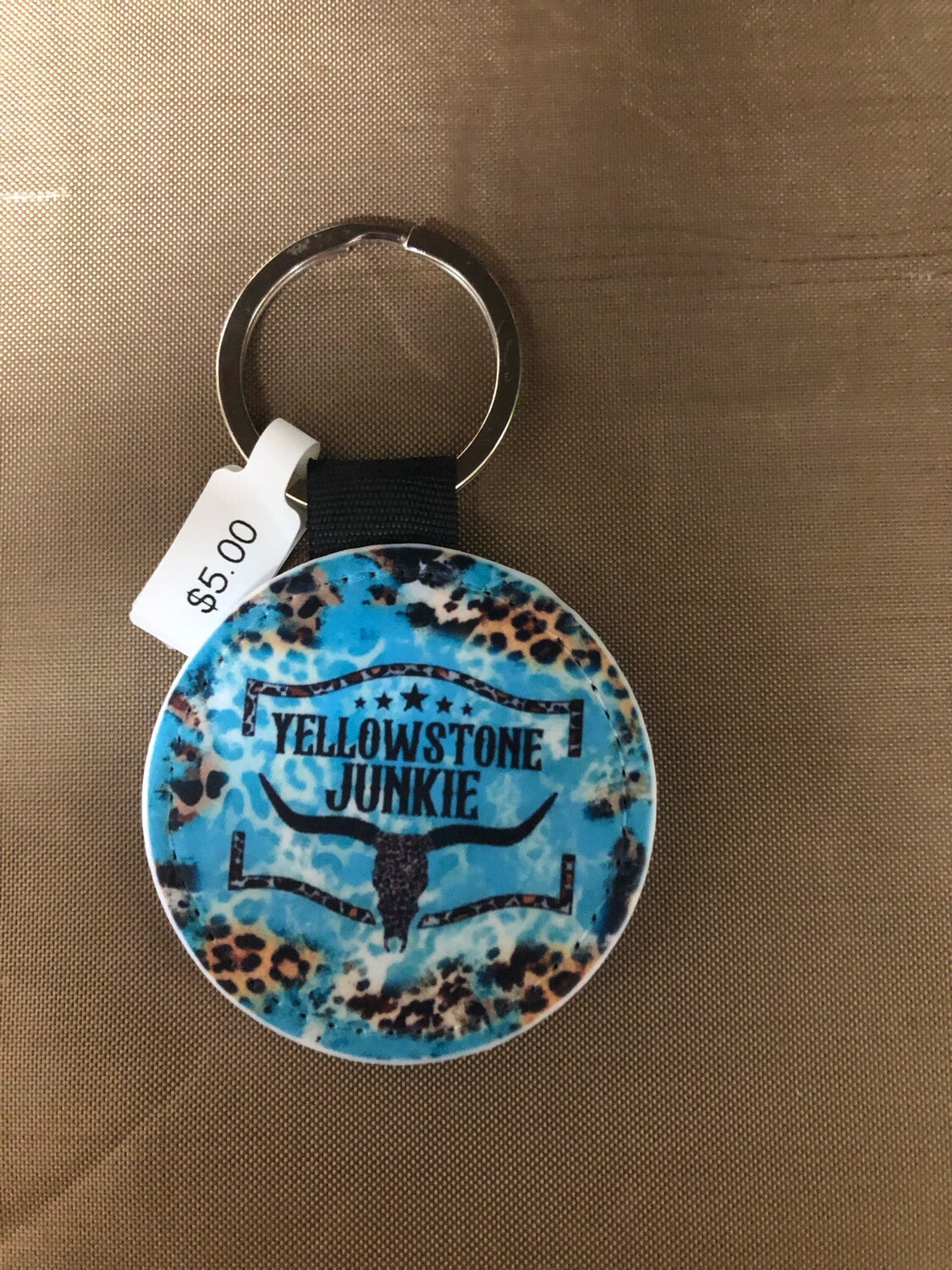 Round Keychain - Yellowstone Junkie