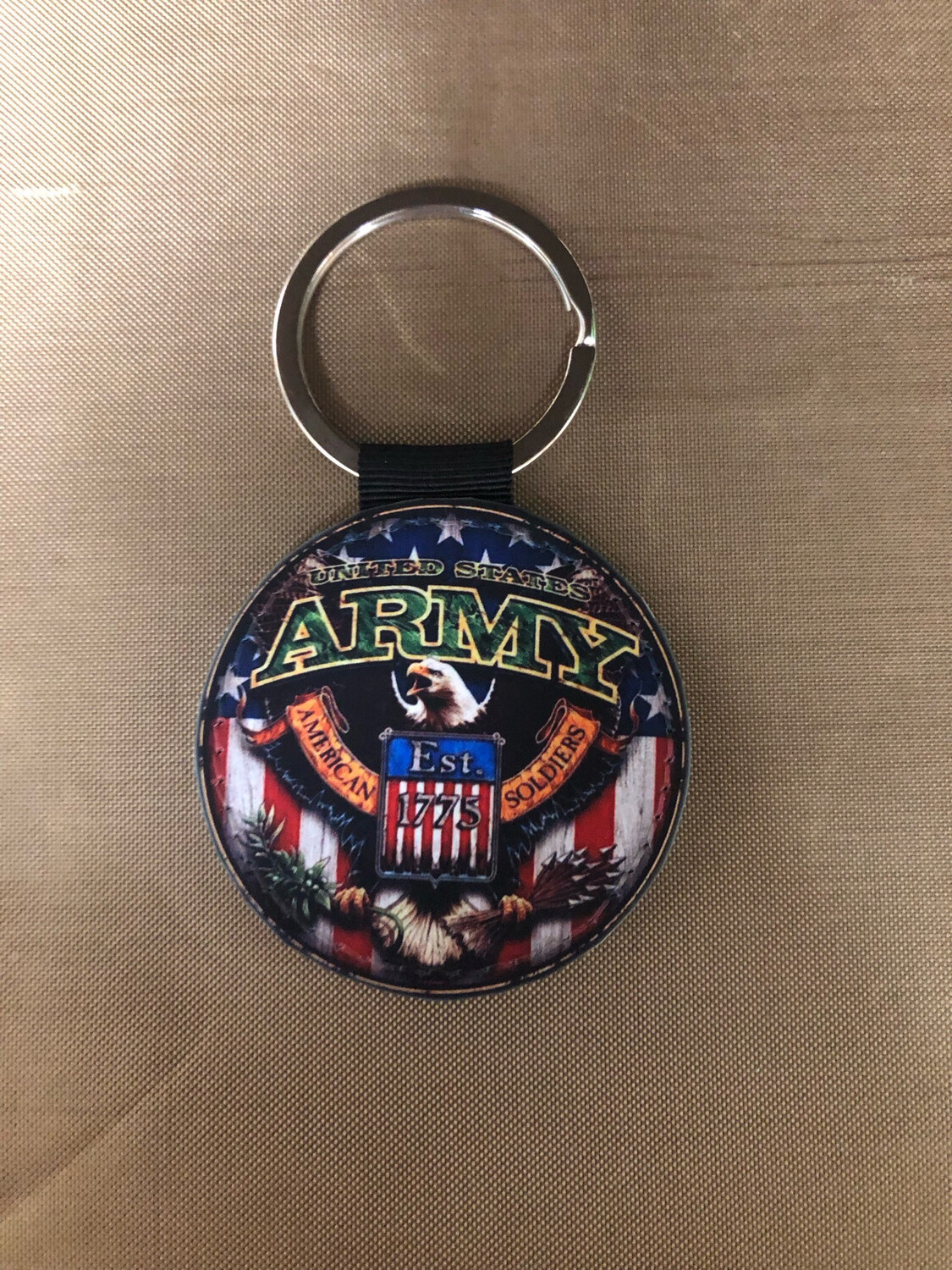 Round Keychain - Army
