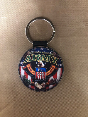 Round Keychain - Army