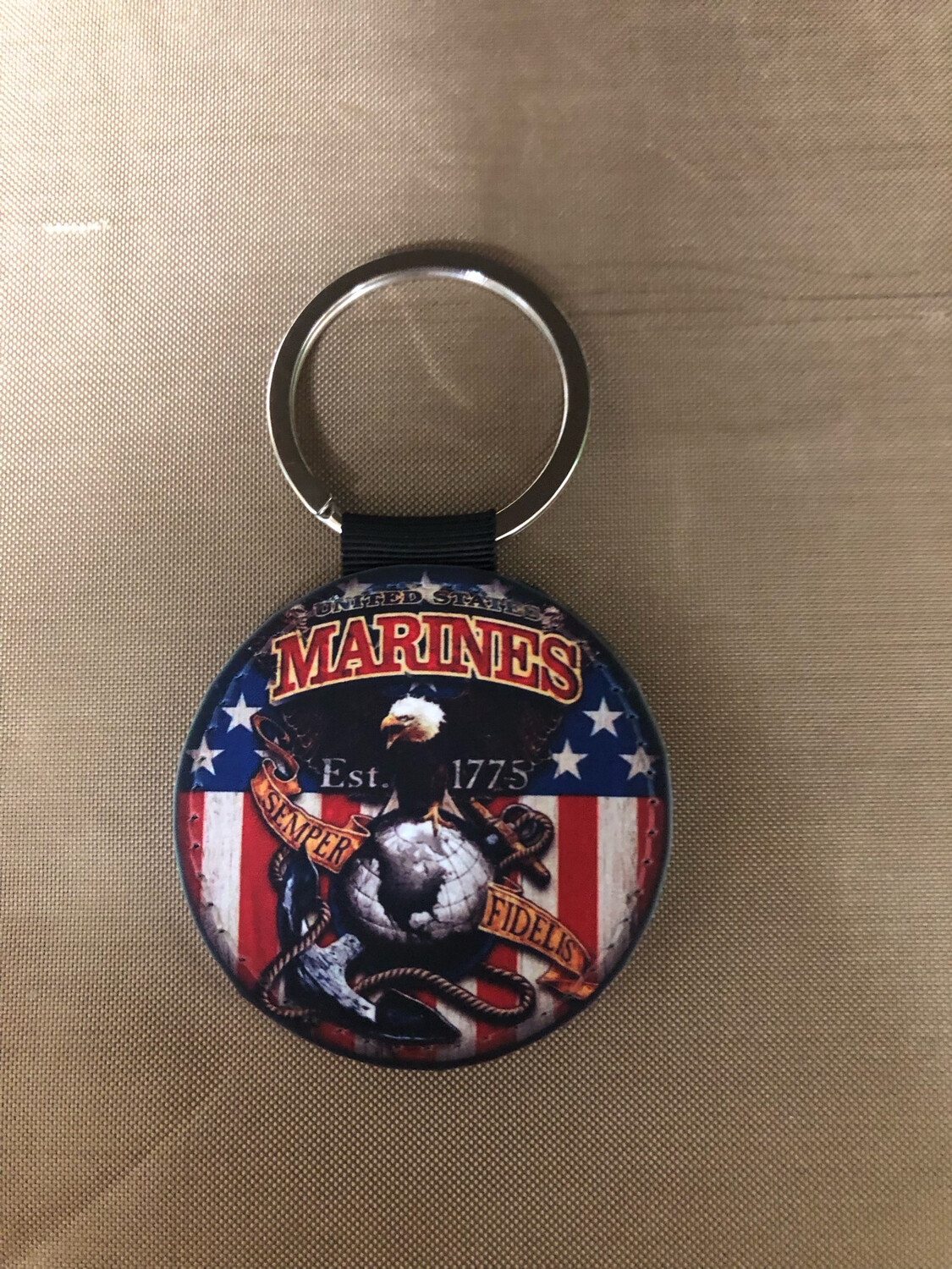 Round Keychain - Marines