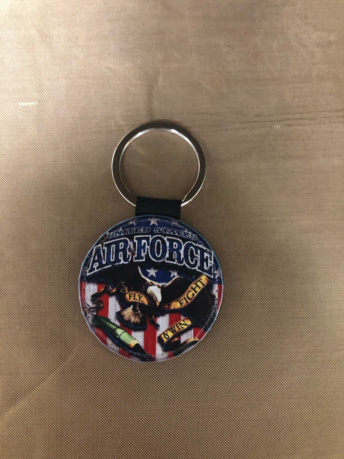 Round Keychain - Air Force