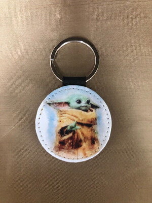 Round Keychain - Yoda