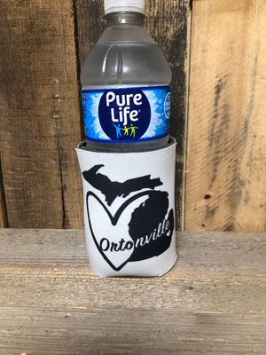 Ortonville Black 12 oz Koozie