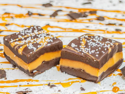 Valley Fudge &amp; Candy - Dark Chocolate Caramel Sea Salt Fudge Bar