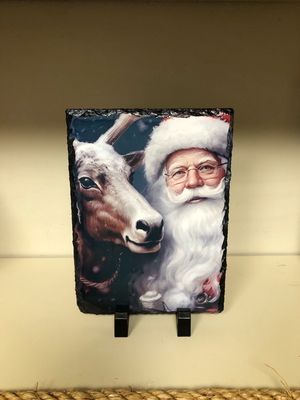 Santa &amp; Reindeer Slate