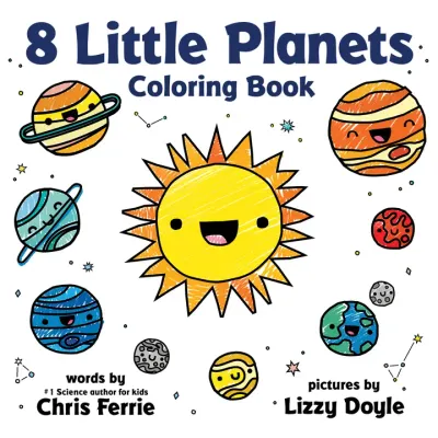 Sourcebooks - 8 Little Palnets Coloring Book