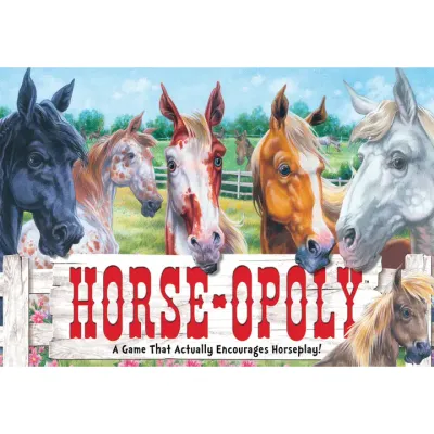 Outset Games and Cobble Hill Puzzles - Horse-Opoly Board Game