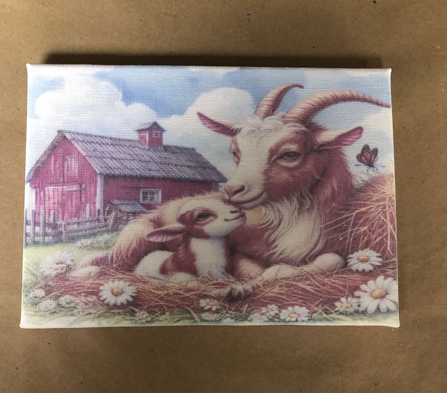 Goat, Kid &amp; Barn
