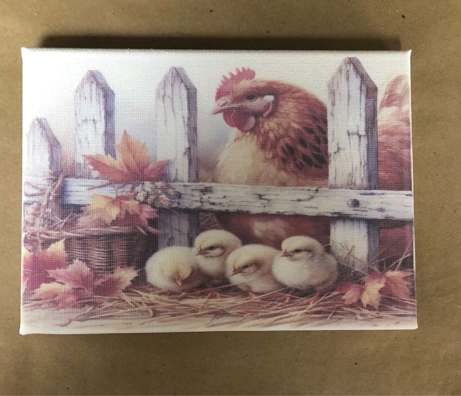 Hen, Chicks &amp; Fence