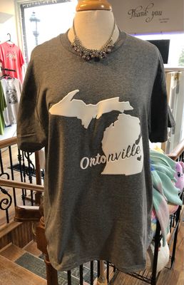 Ortonville T-Shirt - White Puff Ink