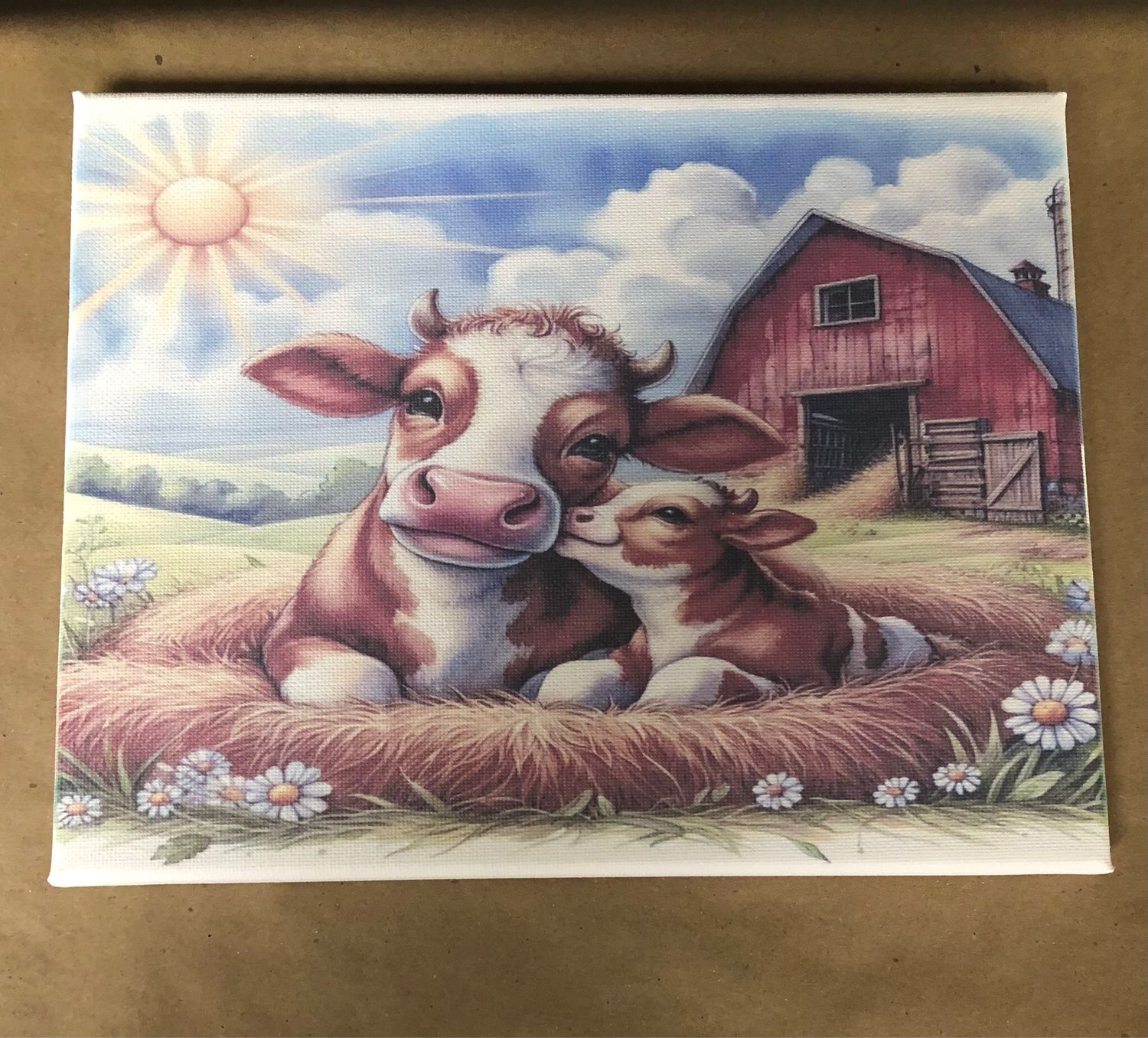 Cow, Calf &amp; Barn