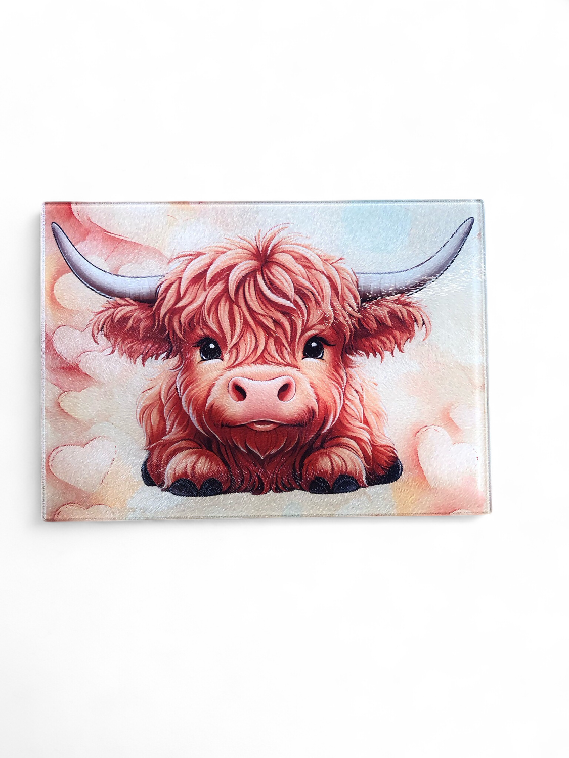 Glass Cutting Board - Highland Cow