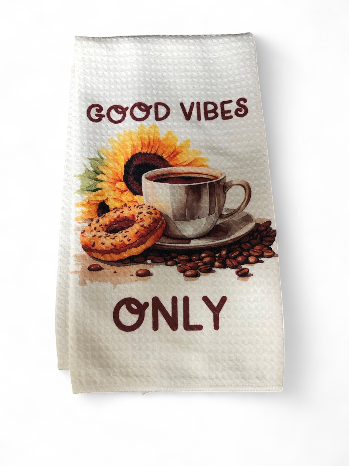 Good Vibes Only - Waffle Kitchen Towel