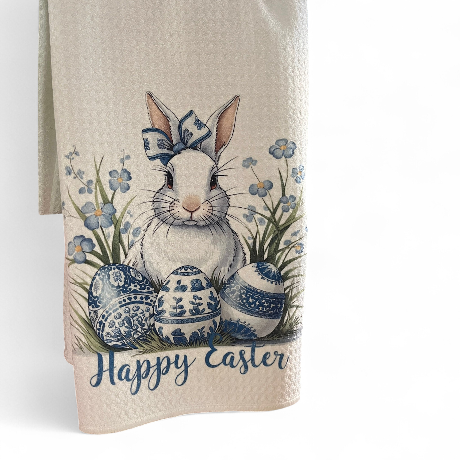 Happy Easter - Kitchen Waffle Towel 16&quot; x 24&quot;
