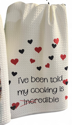 My Cooking Is - Kitchen Waffle Towel 16&quot; x 24&quot;