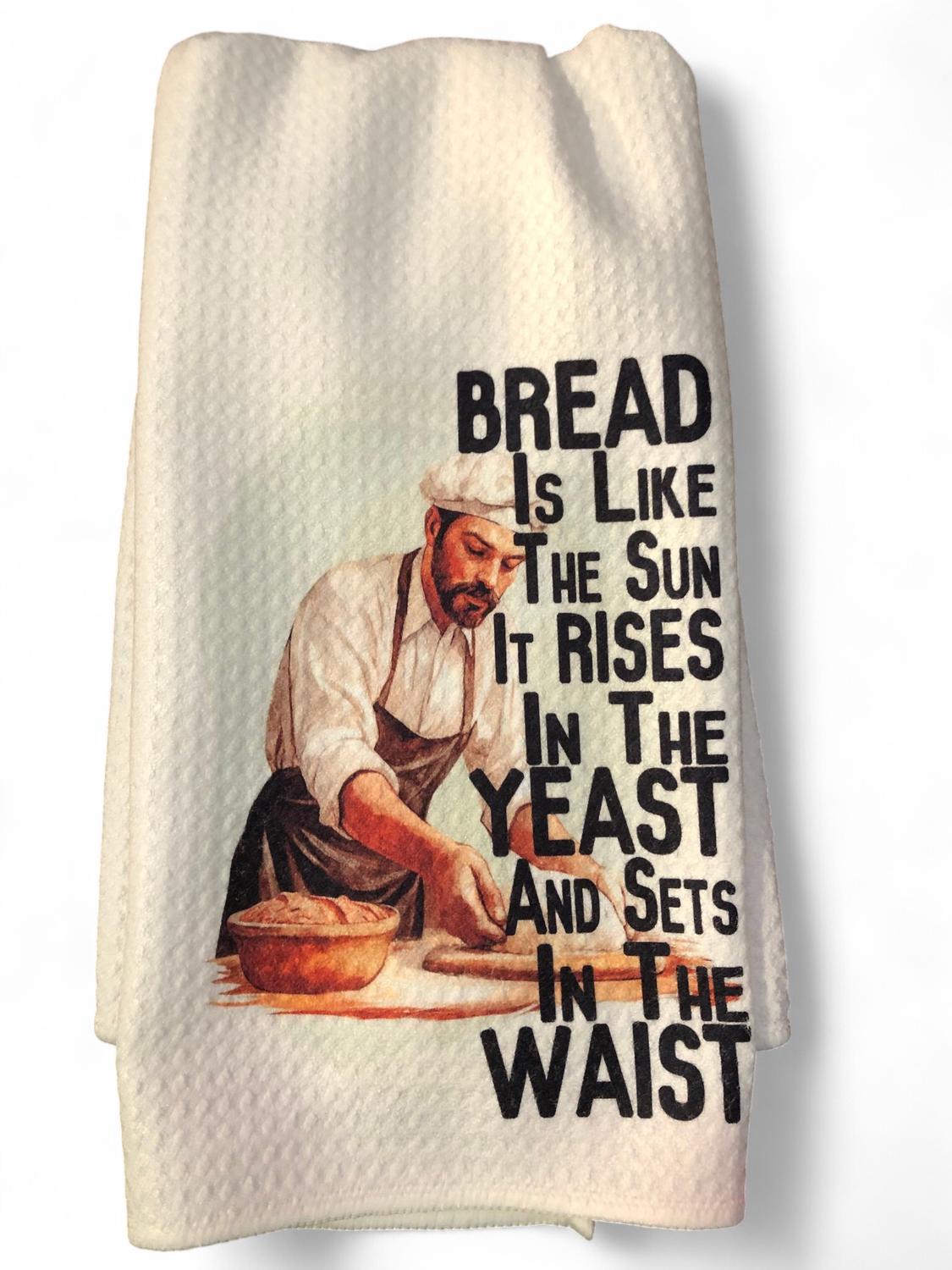 Bread Is Like - Kitchen Waffle Towel 16&quot; x 24&quot;